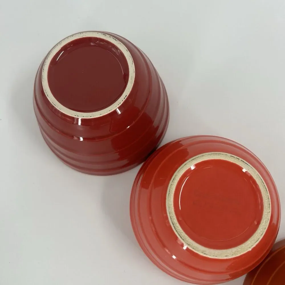 Vintage Crate & Barrel Parker Ribbed Beehive Bowl Set of 6 Retired Fast Shipping